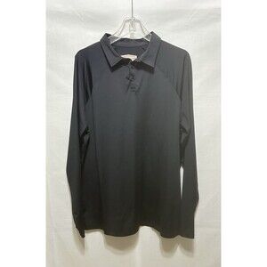 Suntect Mens‎ XL Resort LS Polo UPF 50+ Blue Long Sleeve Top